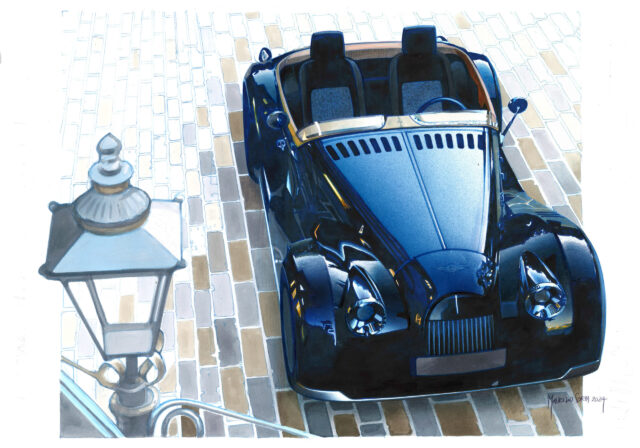 Morgan Midsummer pininfarina design watercolor