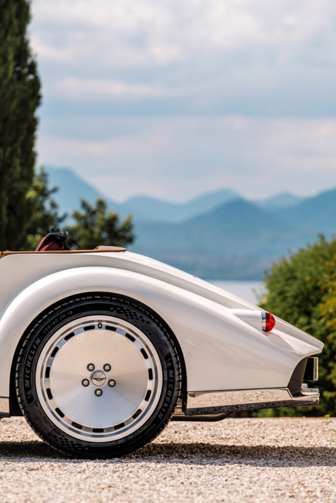 Morgan Midsummer wheel tire tail vertical