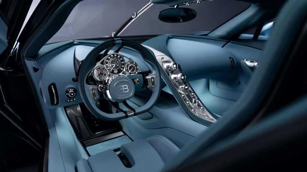 Bugatti Tourbillion interior front angle