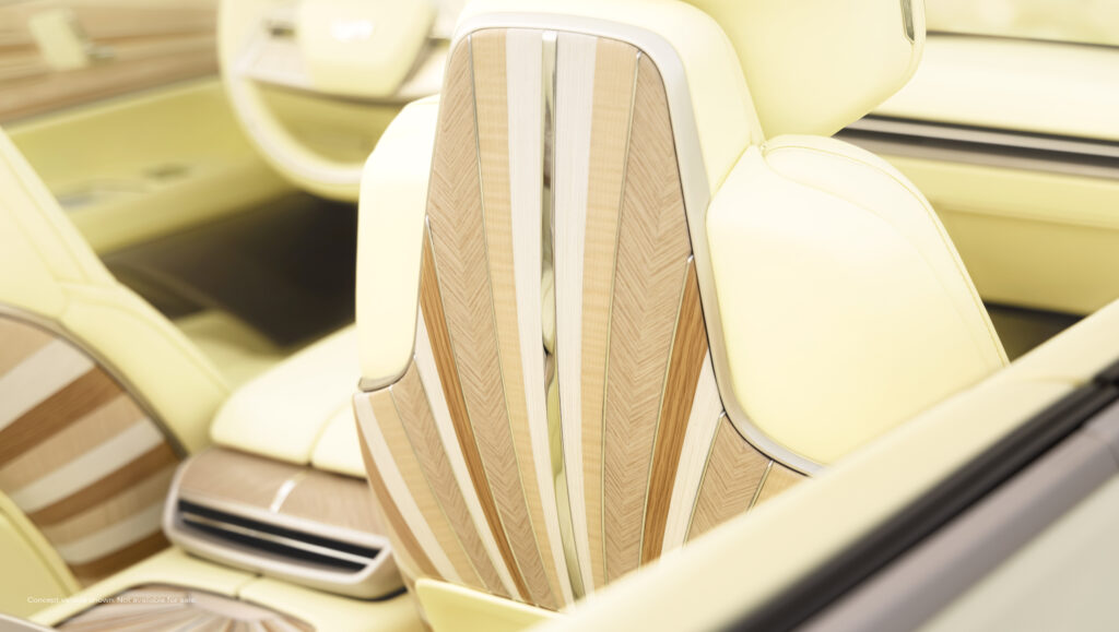 Cadillac Sollei Concept seat detail