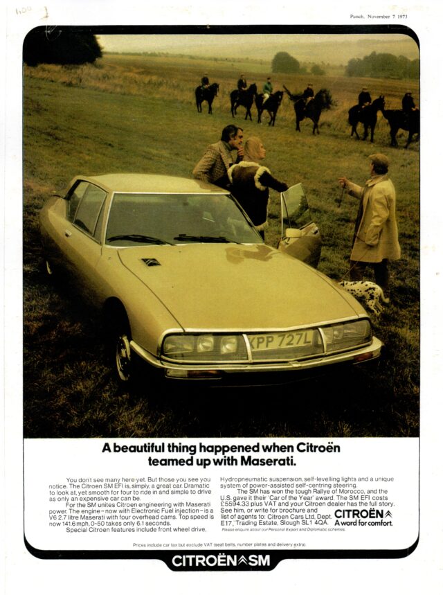 Citroen SM ad