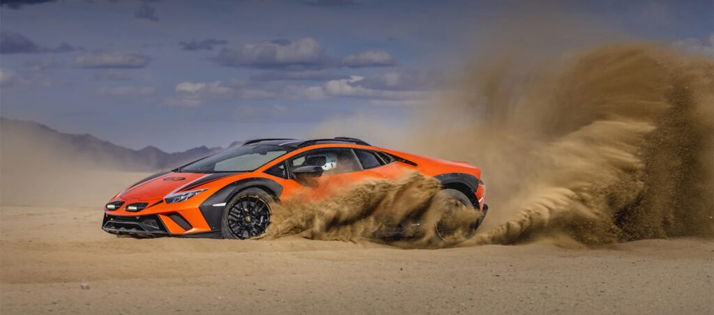 Lamborghini Huracan Sterrato drift off-road