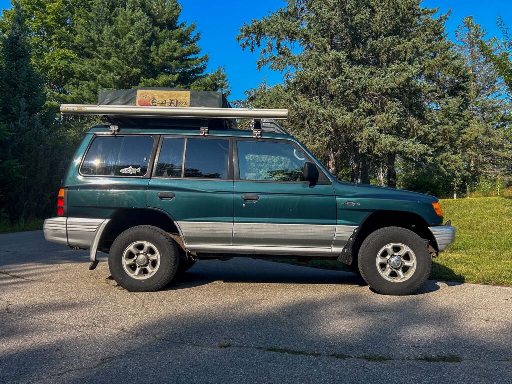 Montero tire upsizing Yokohama Geolandars exterior side profile