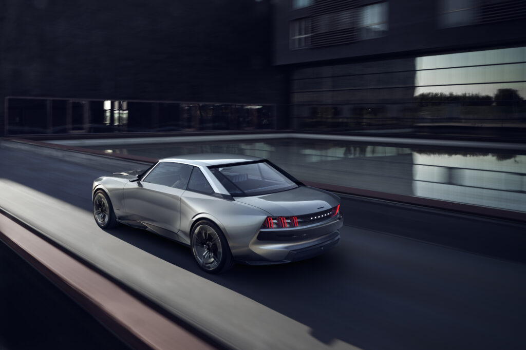 Peugeot e-Legend rear three quarter