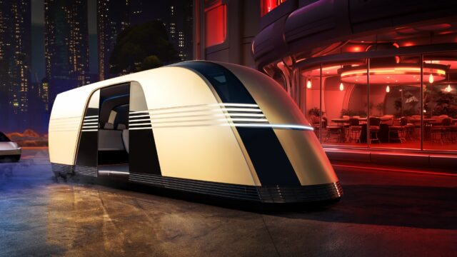 Tesla robovan concept front three quarter