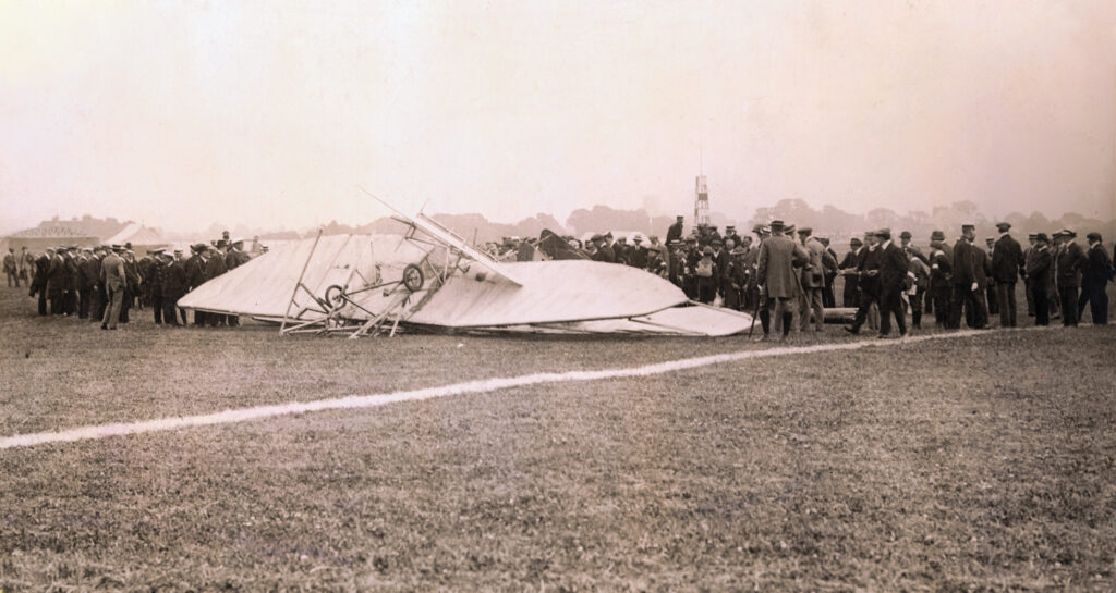 Rolls Aeroplane Disaster Crash Wreckage