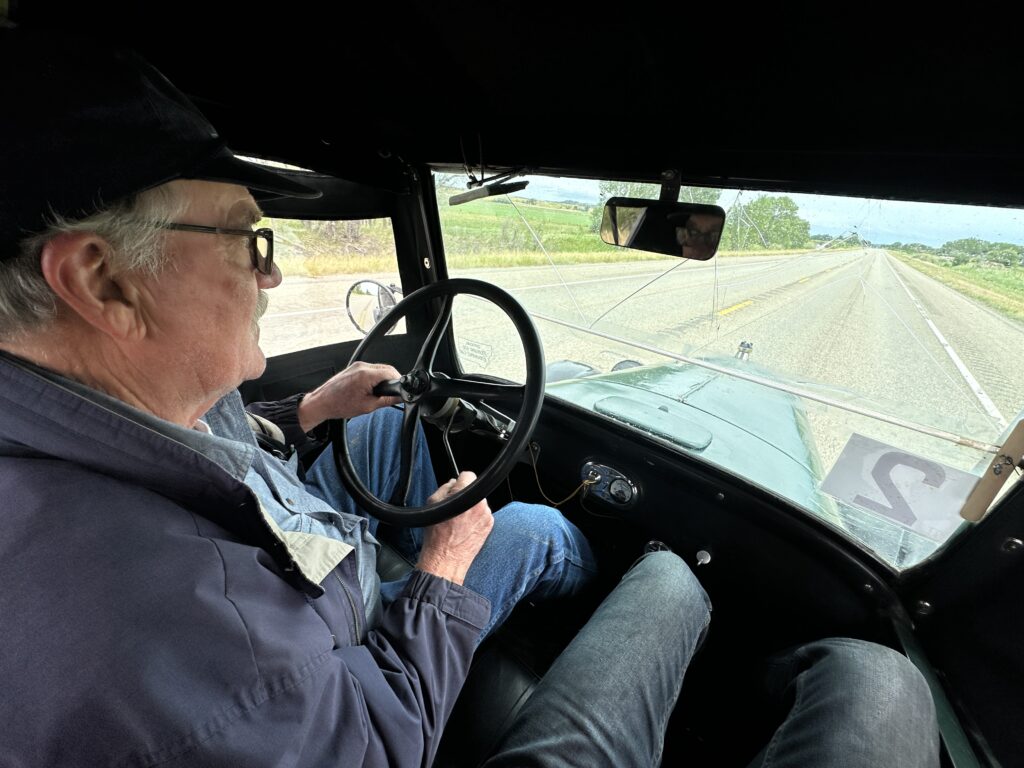 Mike Wendland Montana 500 in car