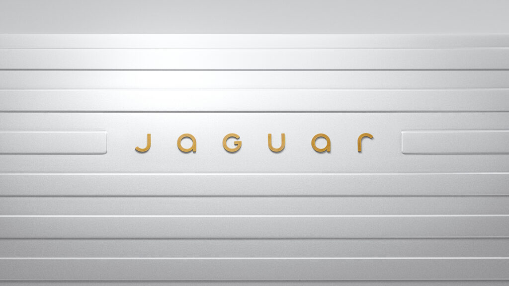 Jaguar EV design direction lettering logo