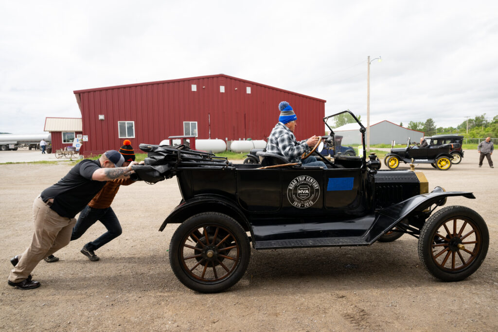 Push starting model T
