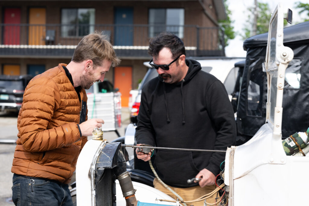 Kyle Smith and Conrad Wendland talking