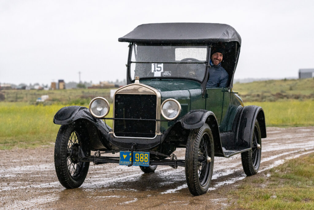Kyle Smith in Tony Cerovski's Model T
