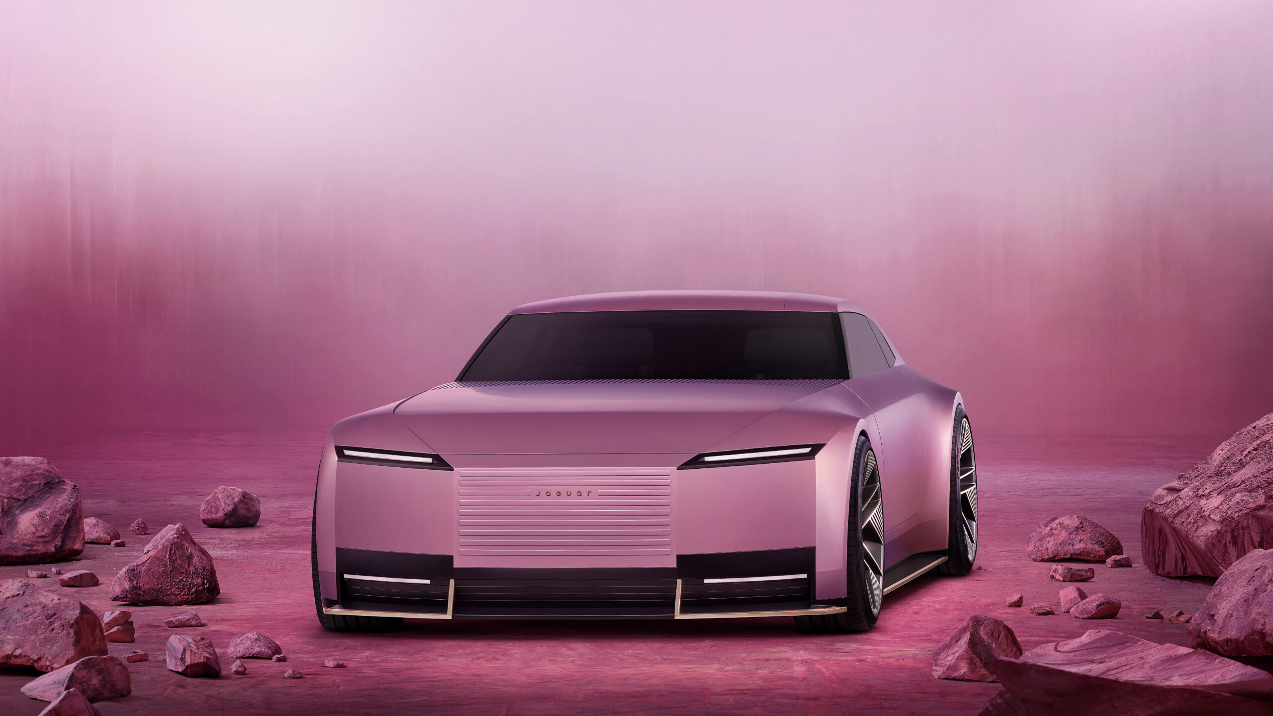 jaguar type 00 concept 2024 pink front three quarter