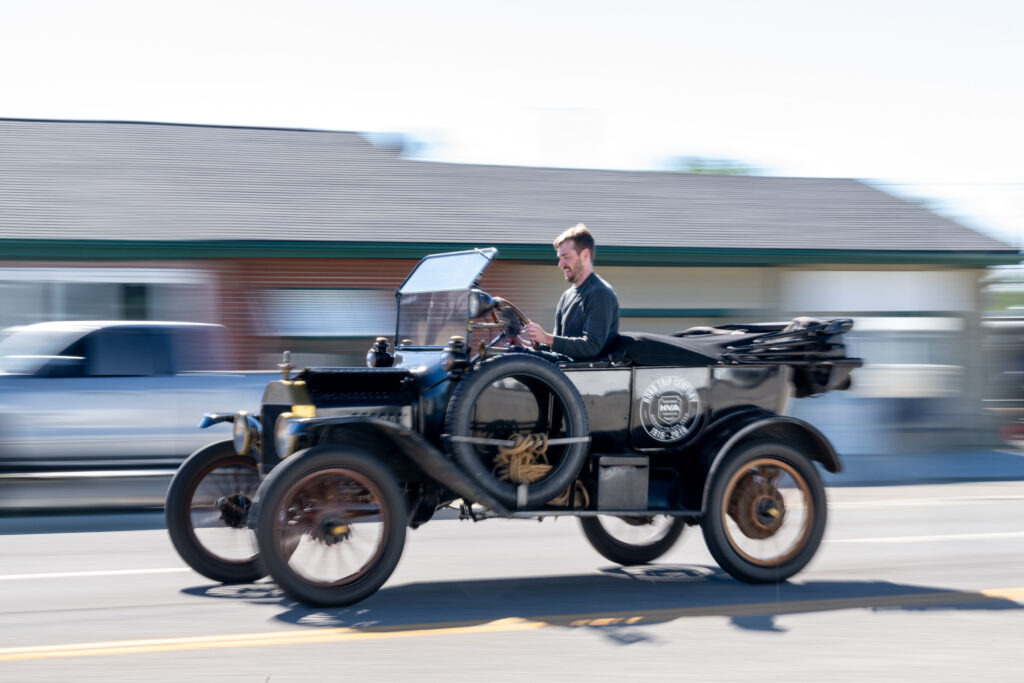 Kyle smith driving Model T touring montana 500
