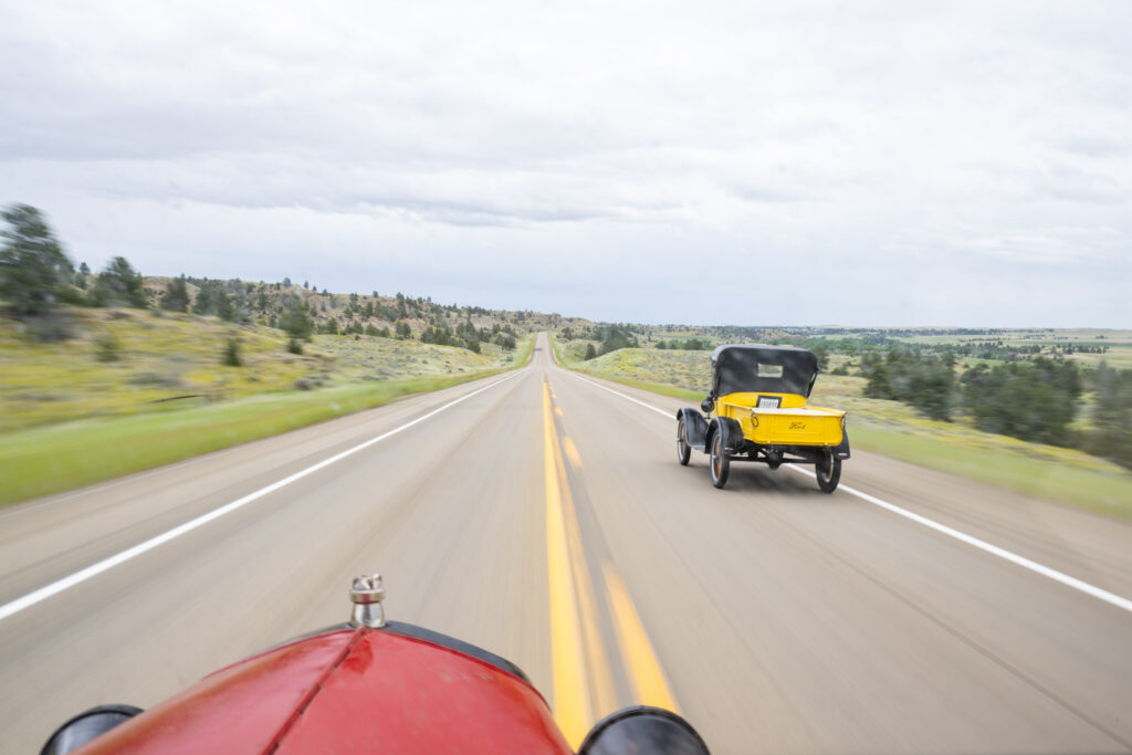 Model T passing montana 500