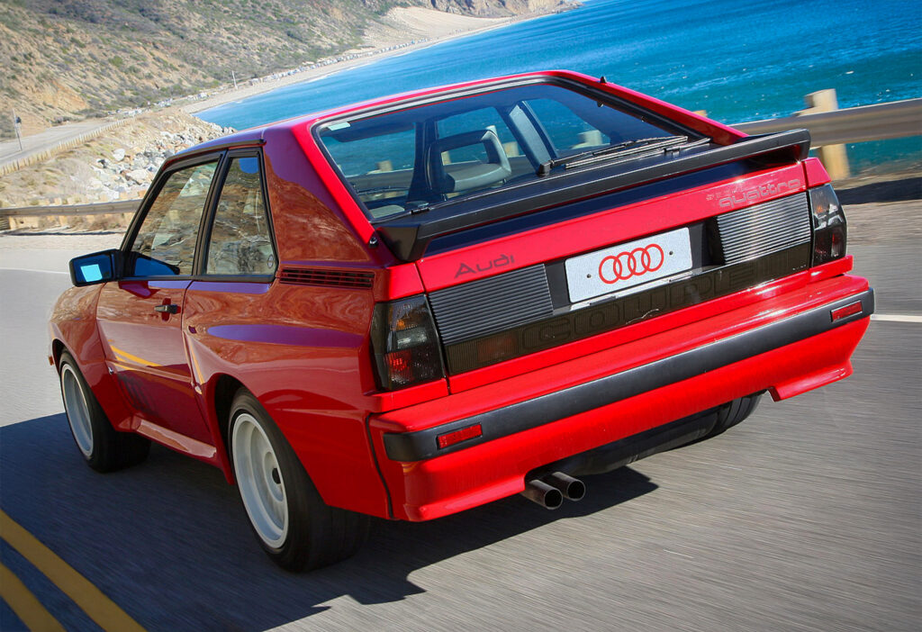 Audi Quattro Sport rear three quarter