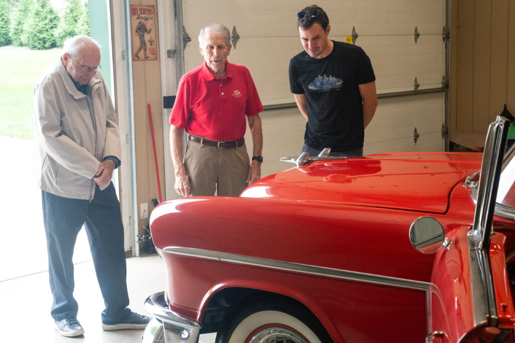 Wilcox 55 Chevrolet looking it over