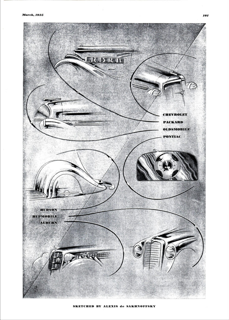 Alexis de Sakhnoffsky sketches Esquire