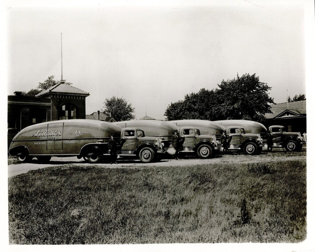 1936 Labatt beer delivery streamliners