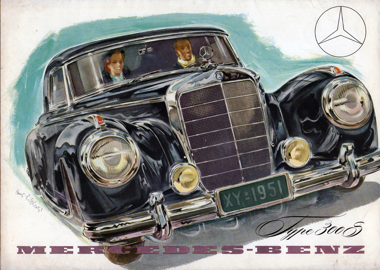 1951 Mercedes-benz 300S brochure