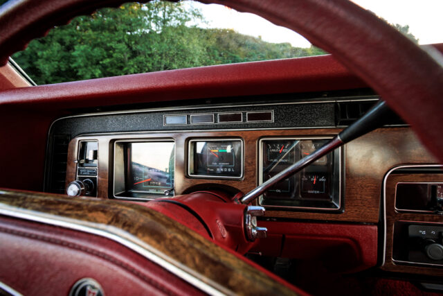 1978 Pontiac Bonneville interior dash cluster gauges