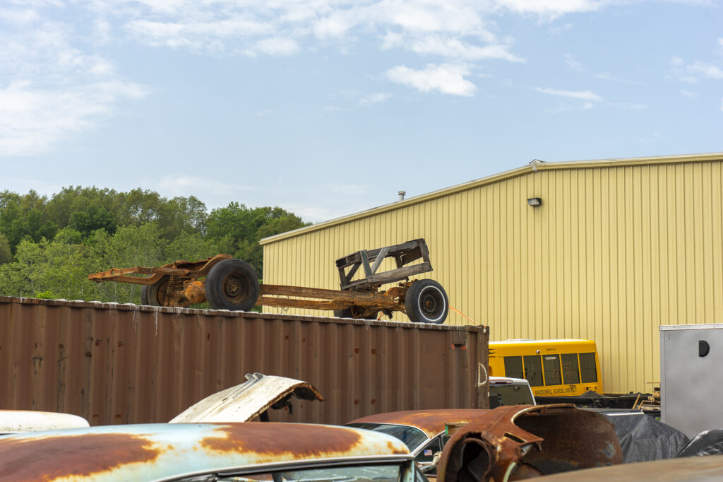 1966 eldorado chassis in boneyard