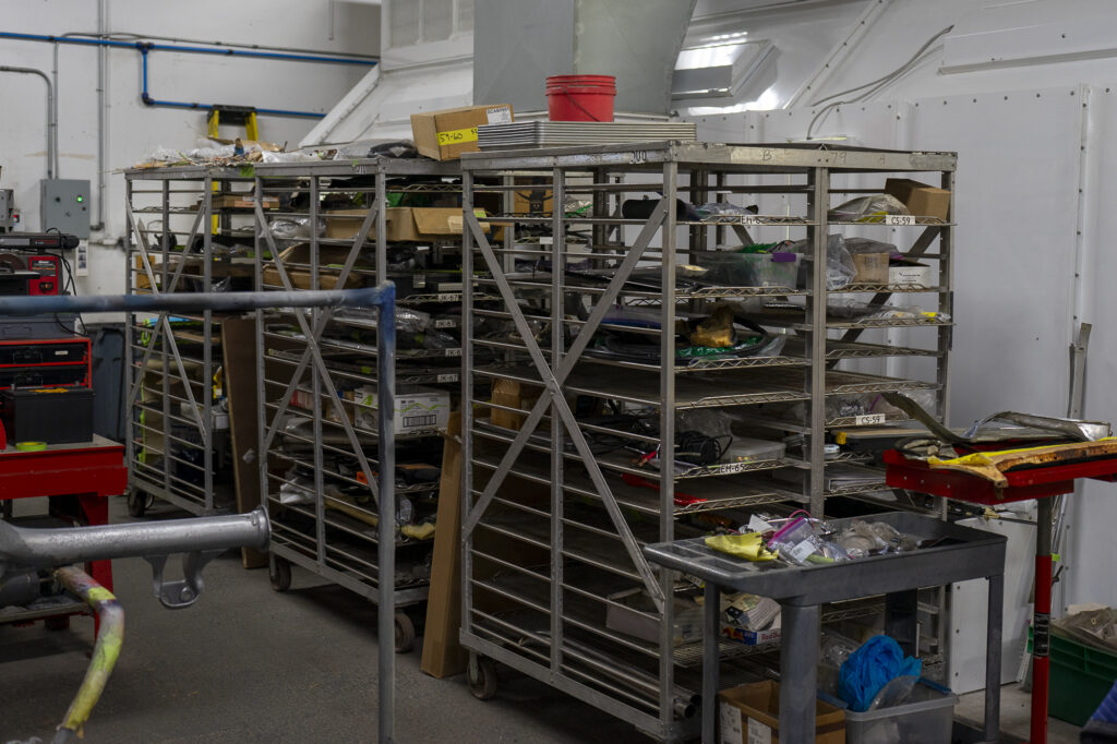 Cadillac parts restoration parts racks