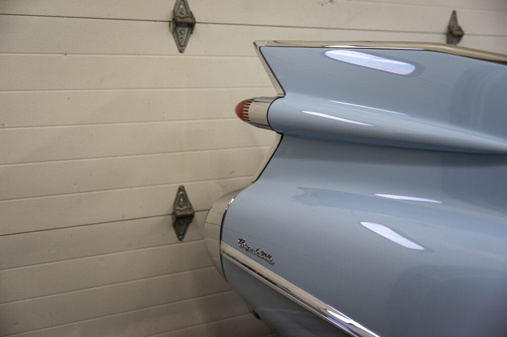 Cadillac parts restoration tight spaces