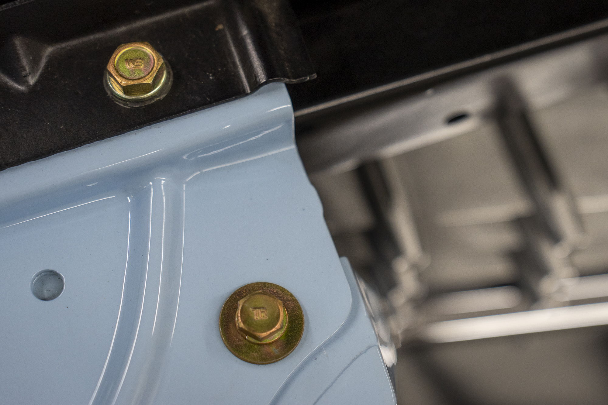 Cadillac parts restoration bolt paint detail