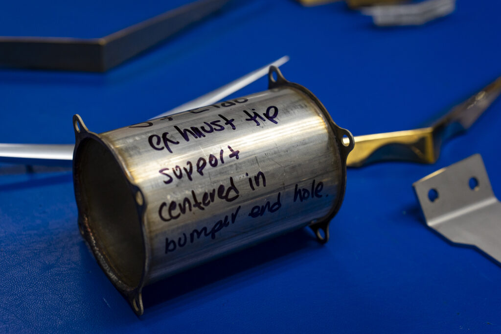 Cadillac parts restoration exhaust tip detail
