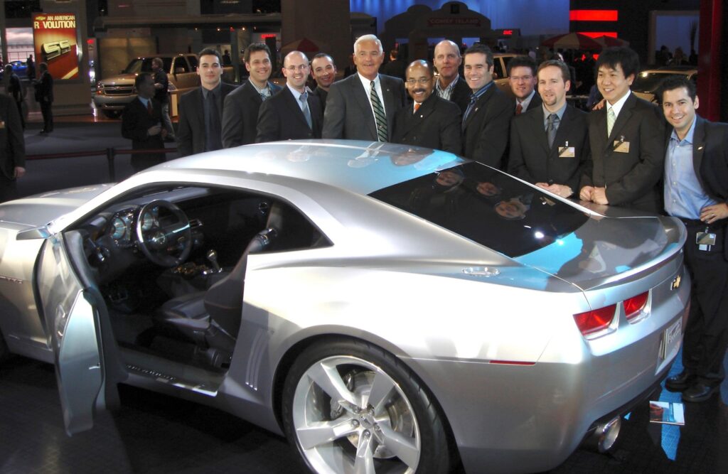 GM team introduces the generation five Camaro concept