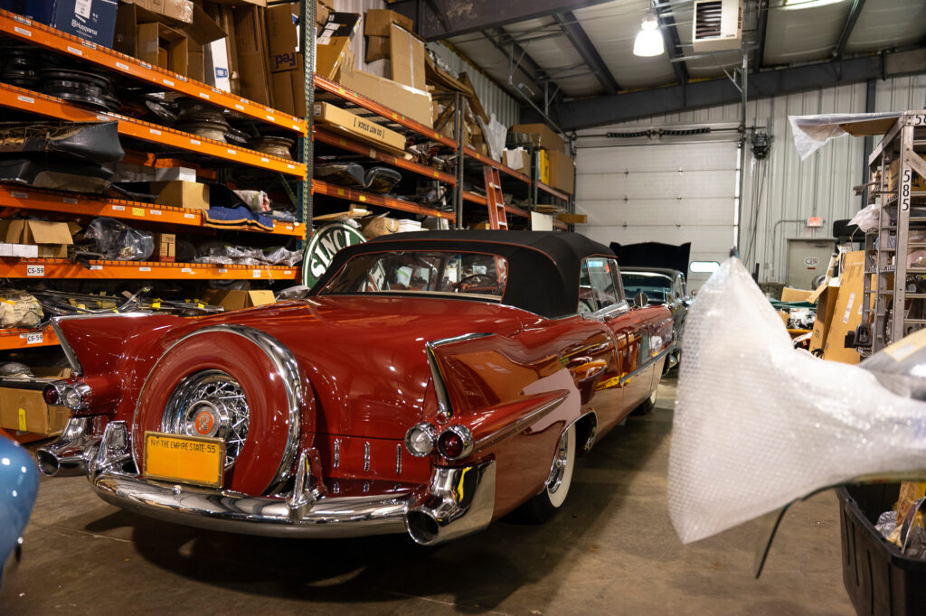 CPR-Cadillac-Parts-Restoration-Poughkeepsie red fins rear three quarter