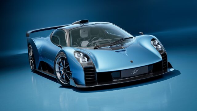 Gordon Murray Special Vehicles Le Mans GTR front three quarter