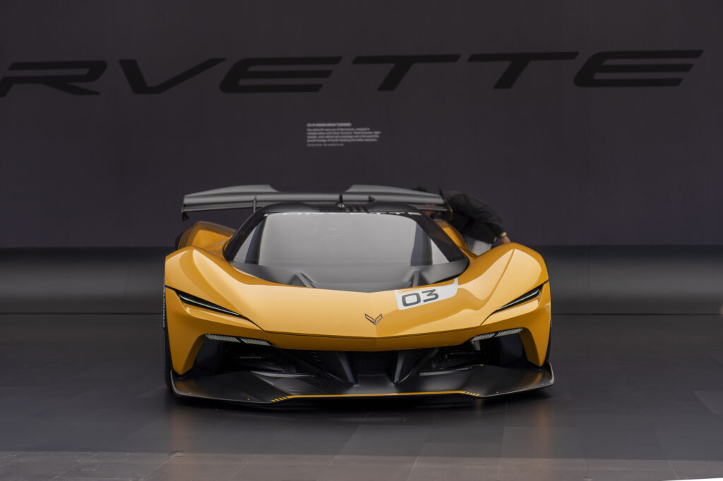 Corvette CX.R Vision Gran Turismo concept car frontal
