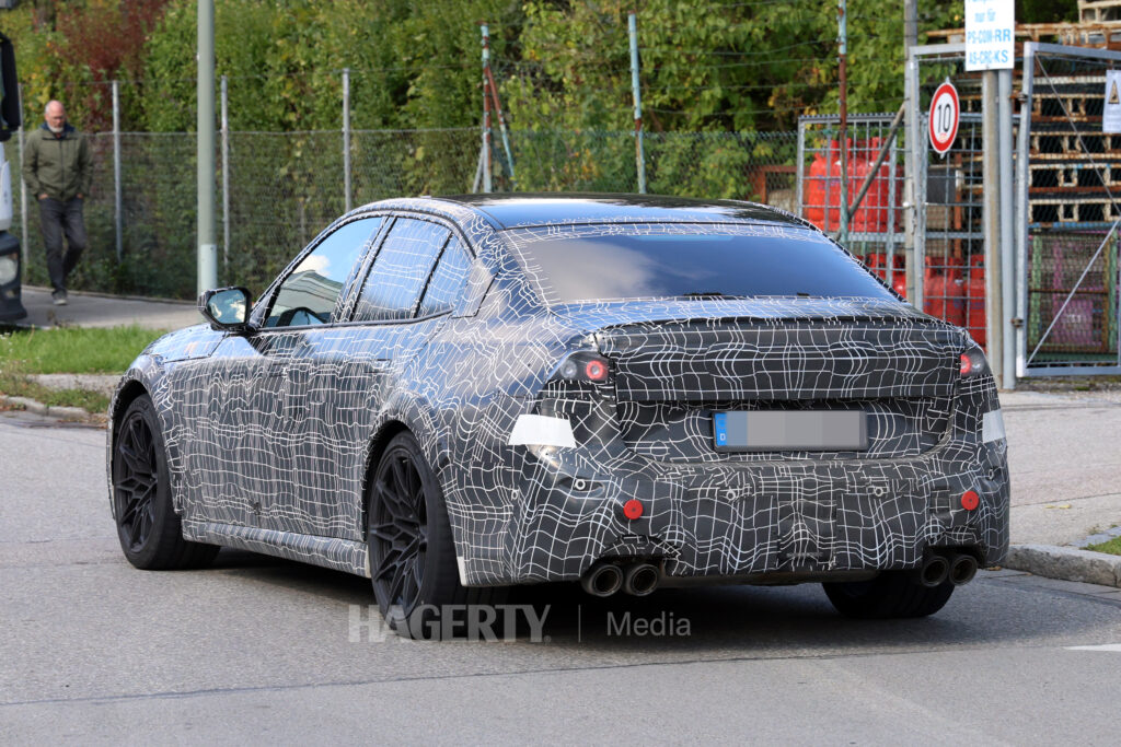 BMW M3 ICE rear three quarter spy shot