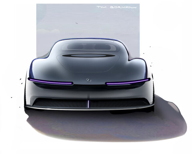Mercedes-Benz Vision Iconic rear drawing