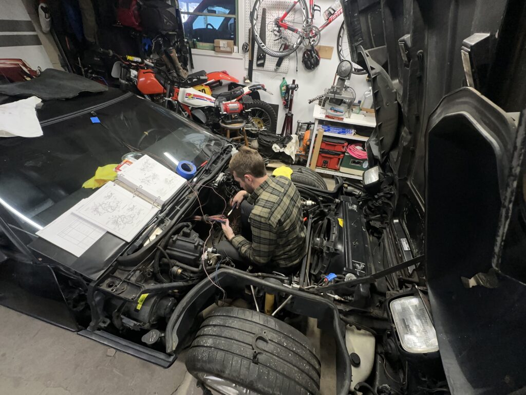 Corvette wiring clean out 4