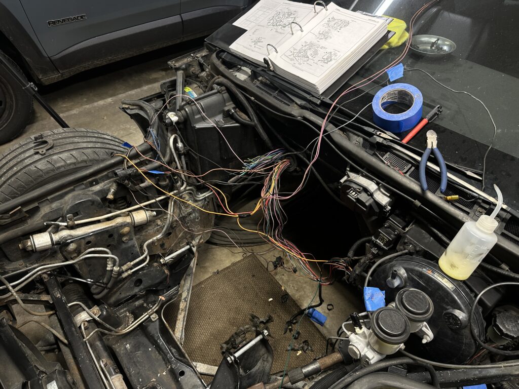 Corvette wiring clean out 9