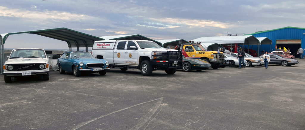 Early morning start at Harris Hill Raceway.