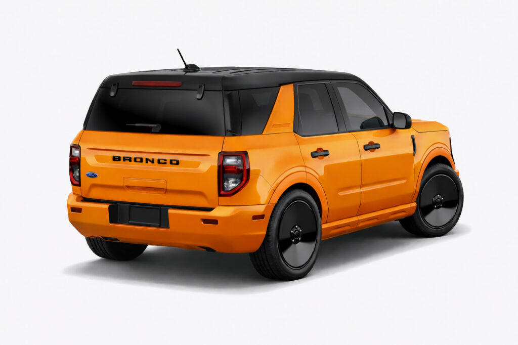 Bronco Sport lobo by Kamil rear three quarter