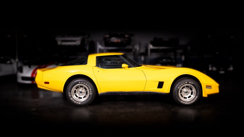 1979 Yellow Corvette side
