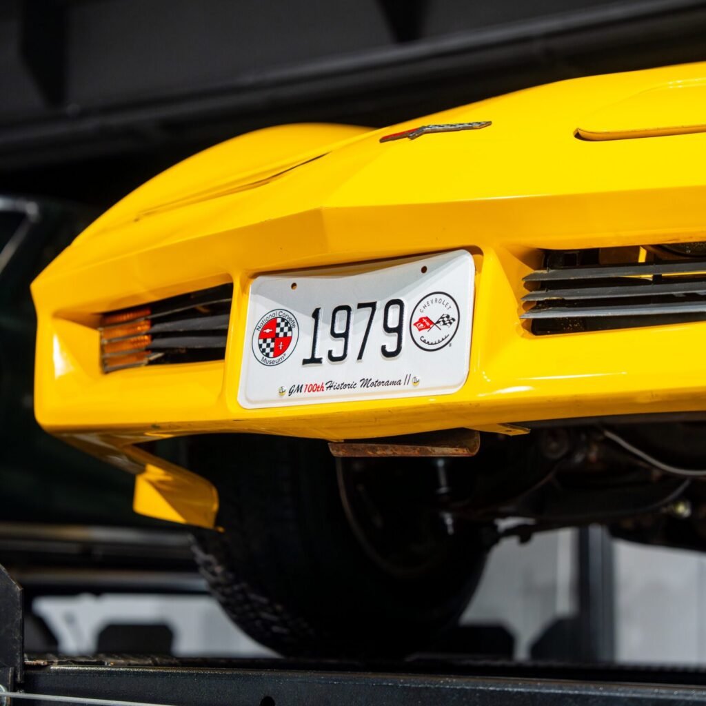 1979 Yellow Corvette part of exhibit