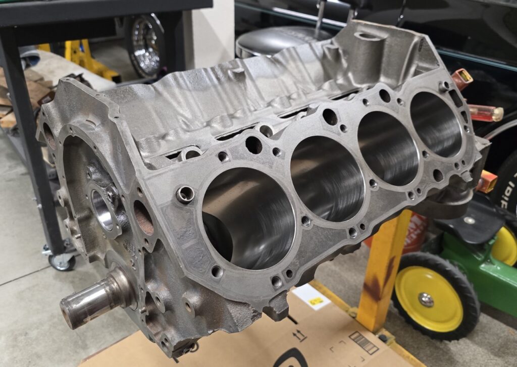 Chevy 427 short block cylinder