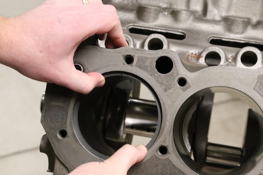 Chevy 427 short block cylinder