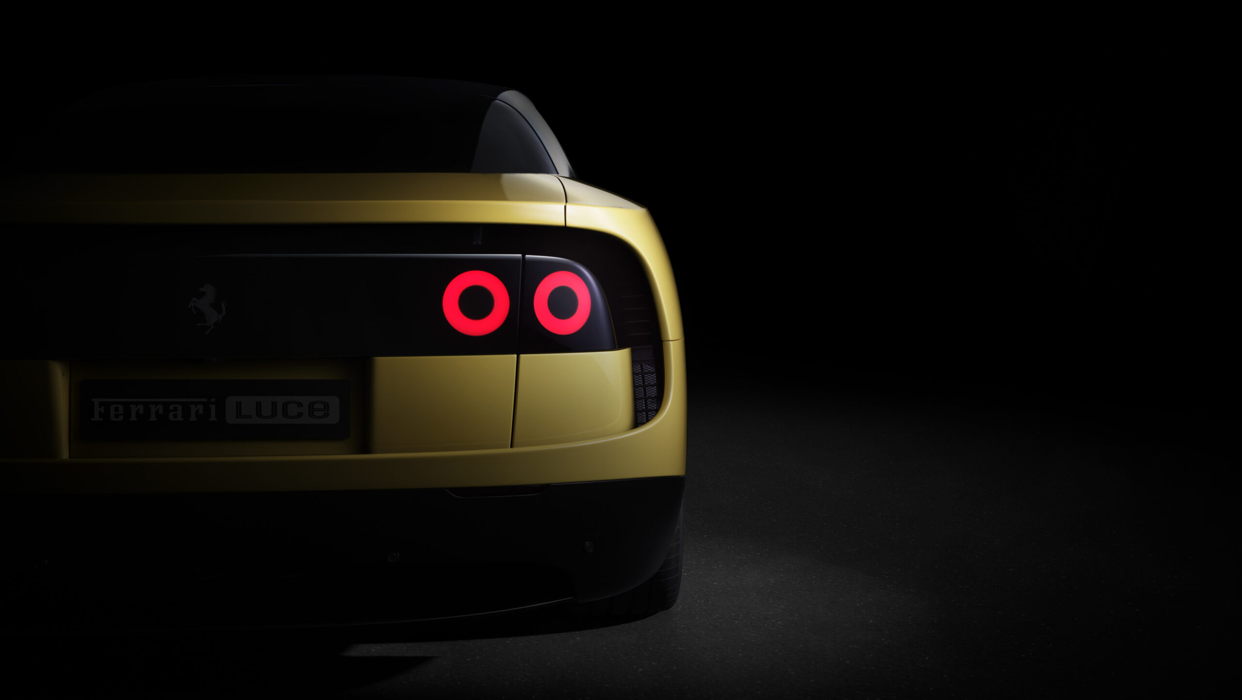 Ferrari Luce rear yellow