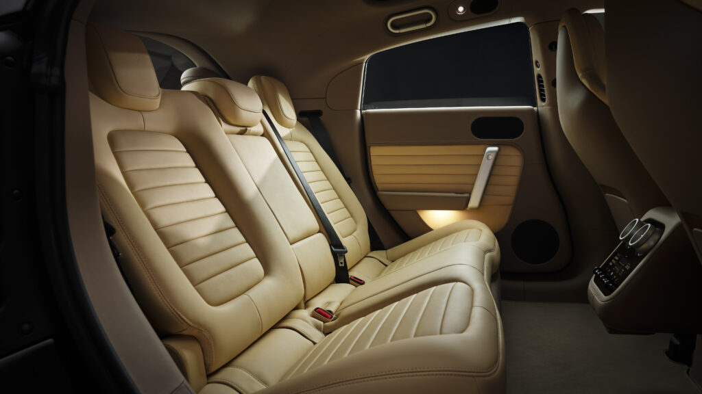 Ferrari Luce interior tan rear