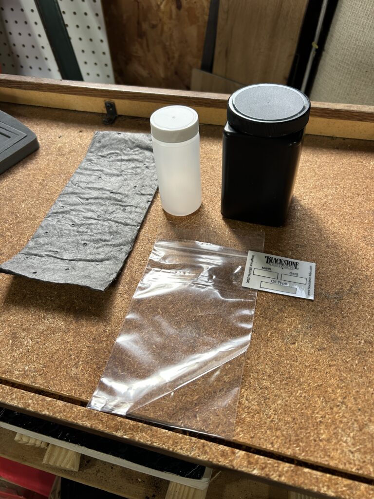 Blackstone Labs test kit in Nate's garage