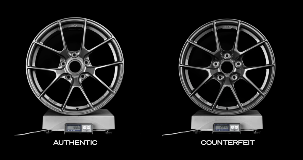 Counterfeit wheel guide Apex Wheels 2
