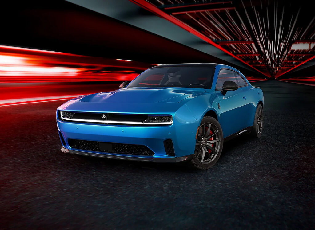 2024 Dodge Charger Daytona Bludicrous front three quarter