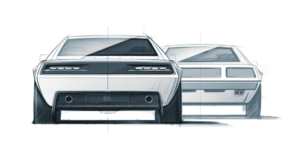 Encor Design Esprit restomod sketch