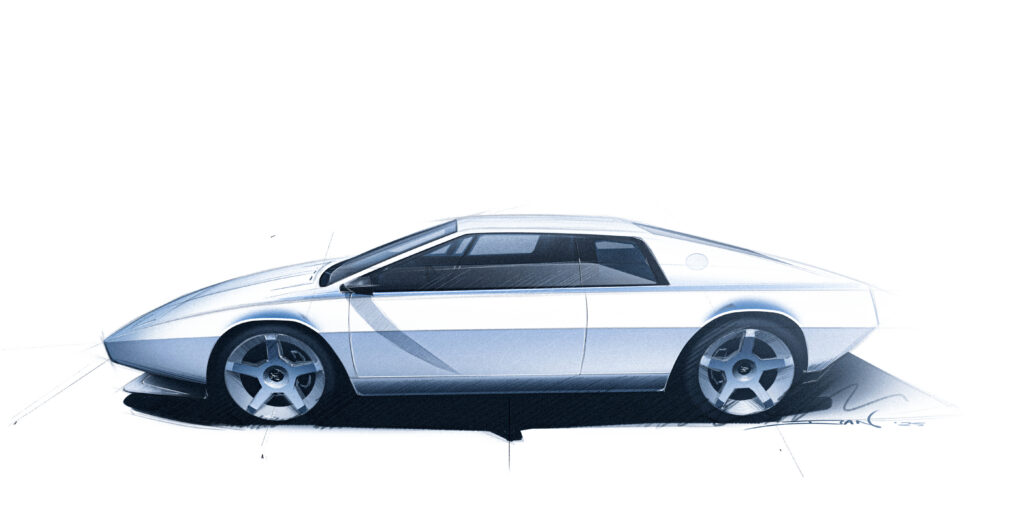 Encor Design Esprit restomod sketch 2